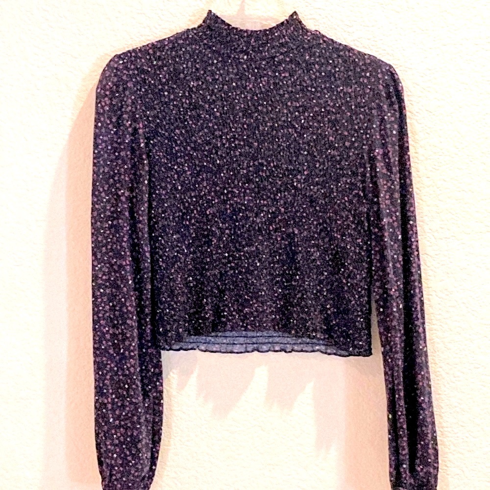 Wild Fable Black Floral Blouse